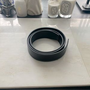 40inch 100CM belt with white stitching